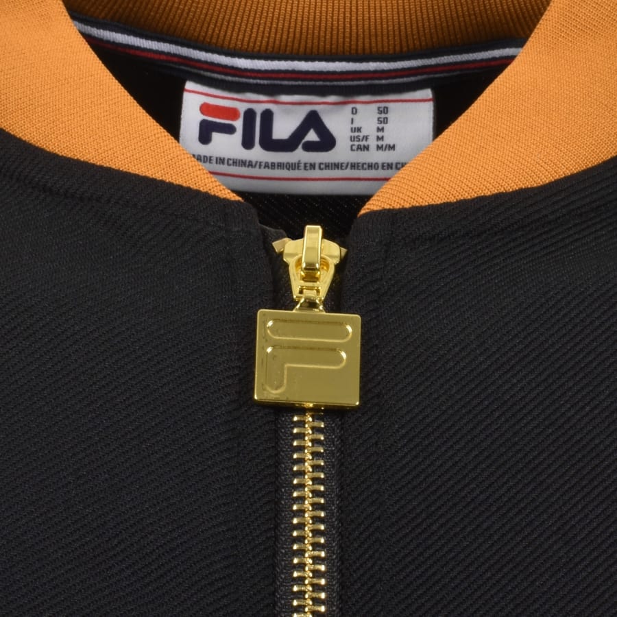 Image number 4 for Fila Eliot Flat Lock Detail Track Top Black