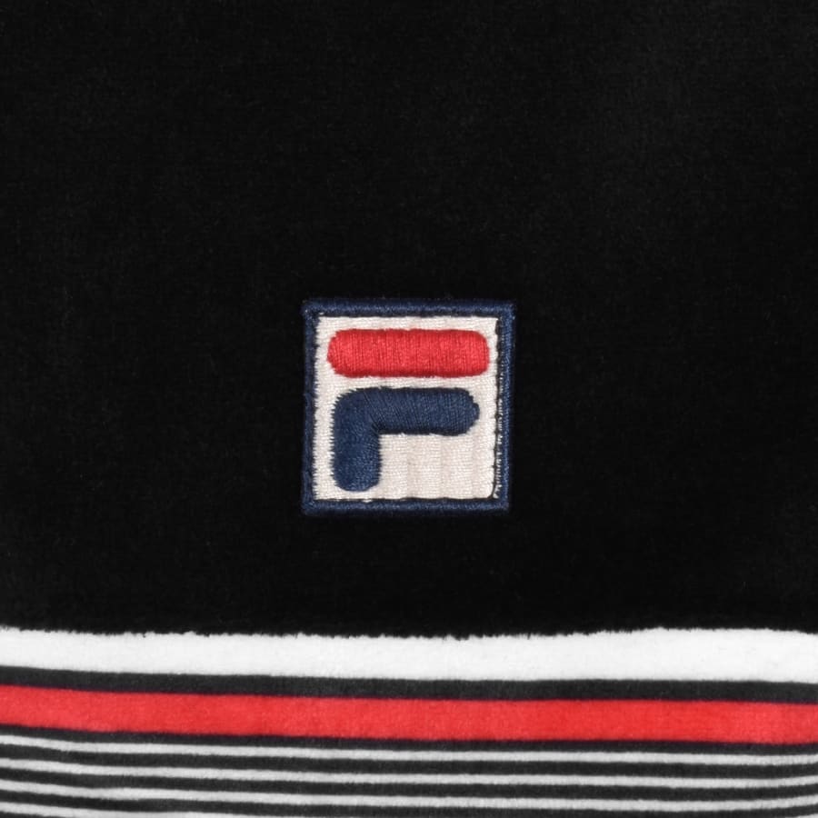 Image number 3 for Fila Malakai Velour Track Top Black