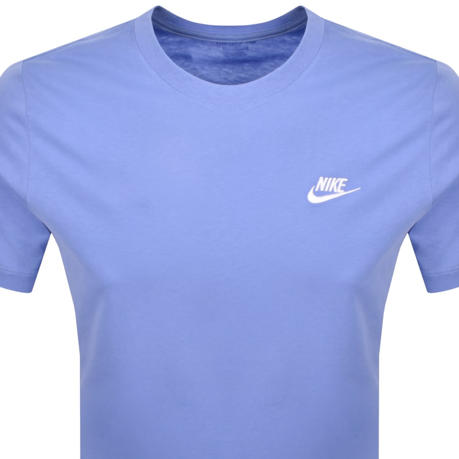 Image number 2 for Nike Sportswear Club T Shirt Light Blue