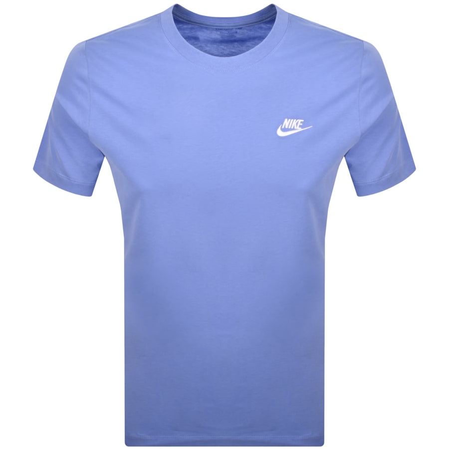 Image number 1 for Nike Sportswear Club T Shirt Light Blue