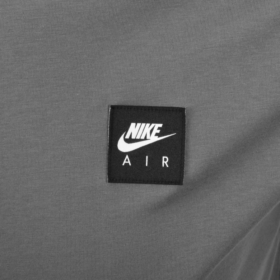 Image number 3 for Nike Air Patch Logo T Shirt Grey