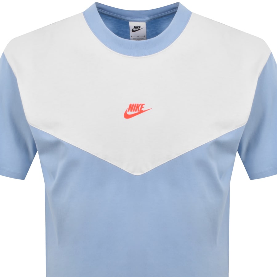 Image number 2 for Nike Colour Block T Shirt Blue