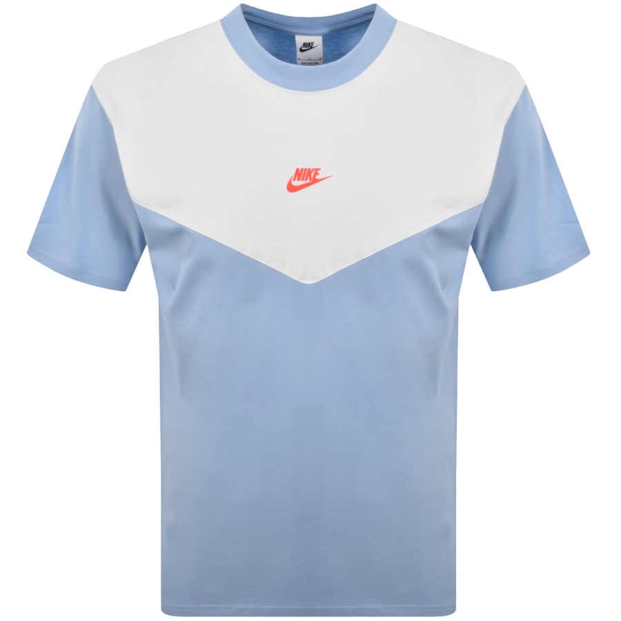 Image number 1 for Nike Colour Block T Shirt Blue