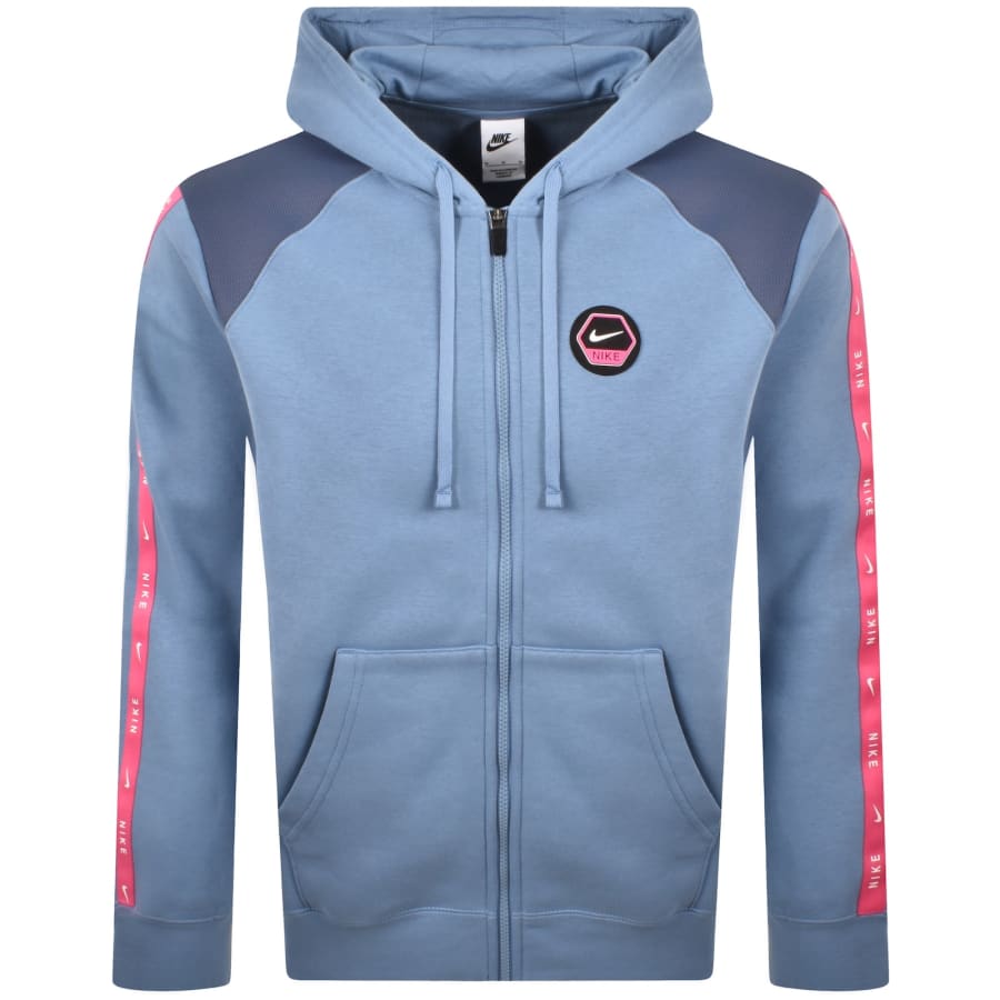 Image number 2 for Nike Full Zip Hoodie Blue
