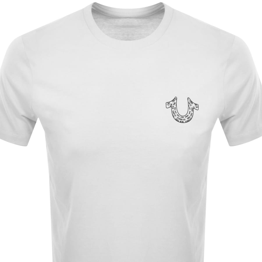Image number 3 for True Religion Spiral T Shirt White