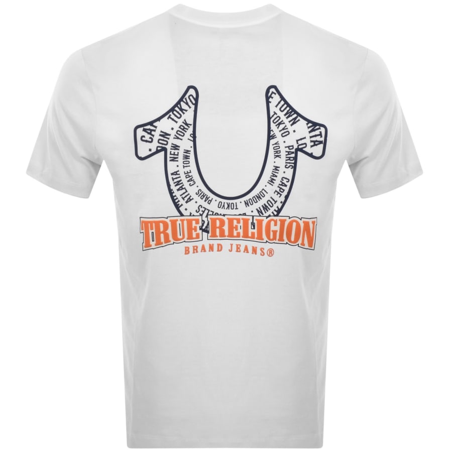 Image number 5 for True Religion Spiral T Shirt White