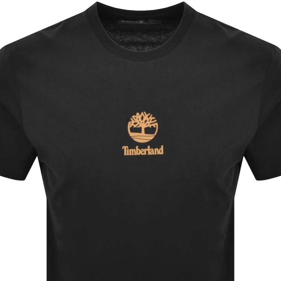 Image number 2 for Timberland Print Stack Logo T Shirt Black