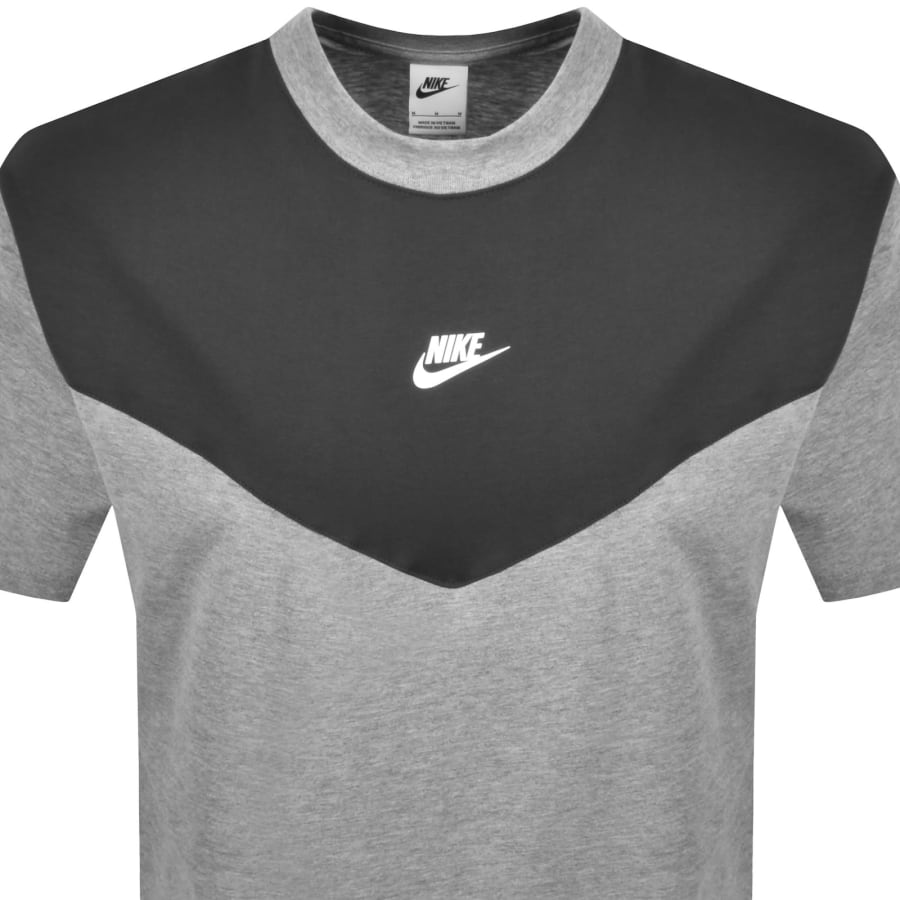 Image number 2 for Nike Colour Block T Shirt Grey