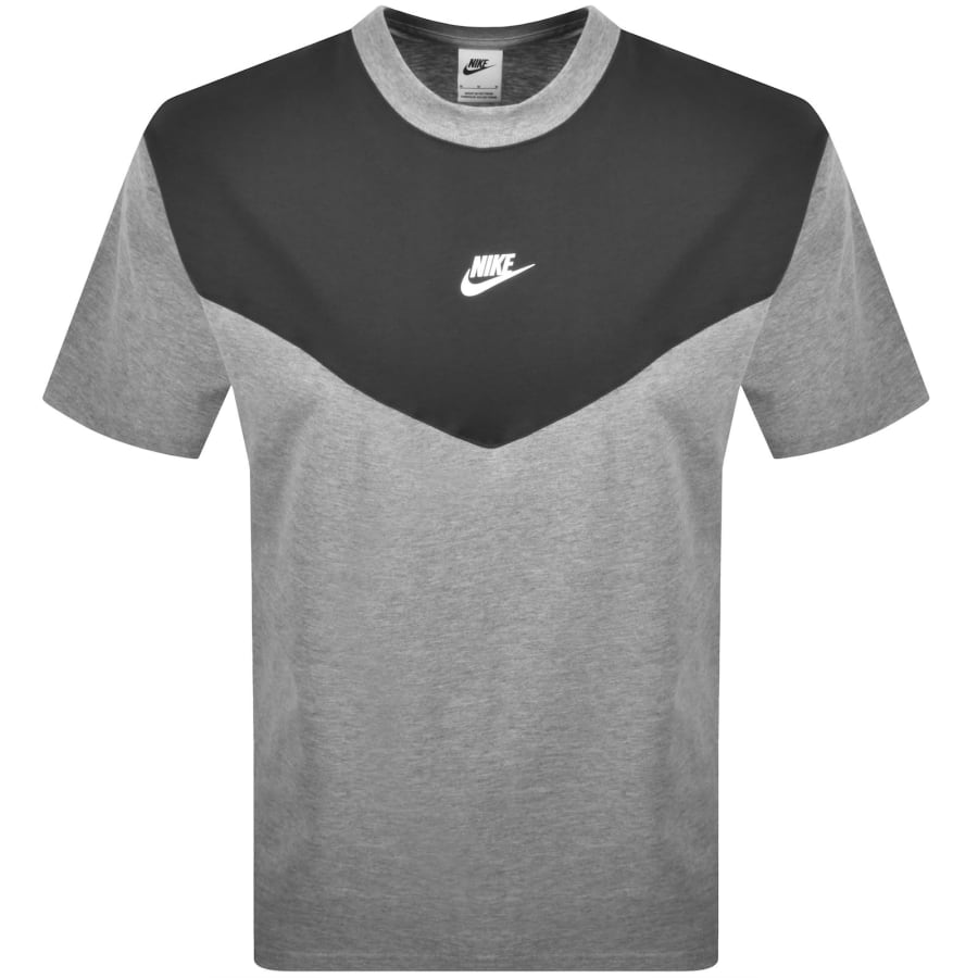 Image number 1 for Nike Colour Block T Shirt Grey
