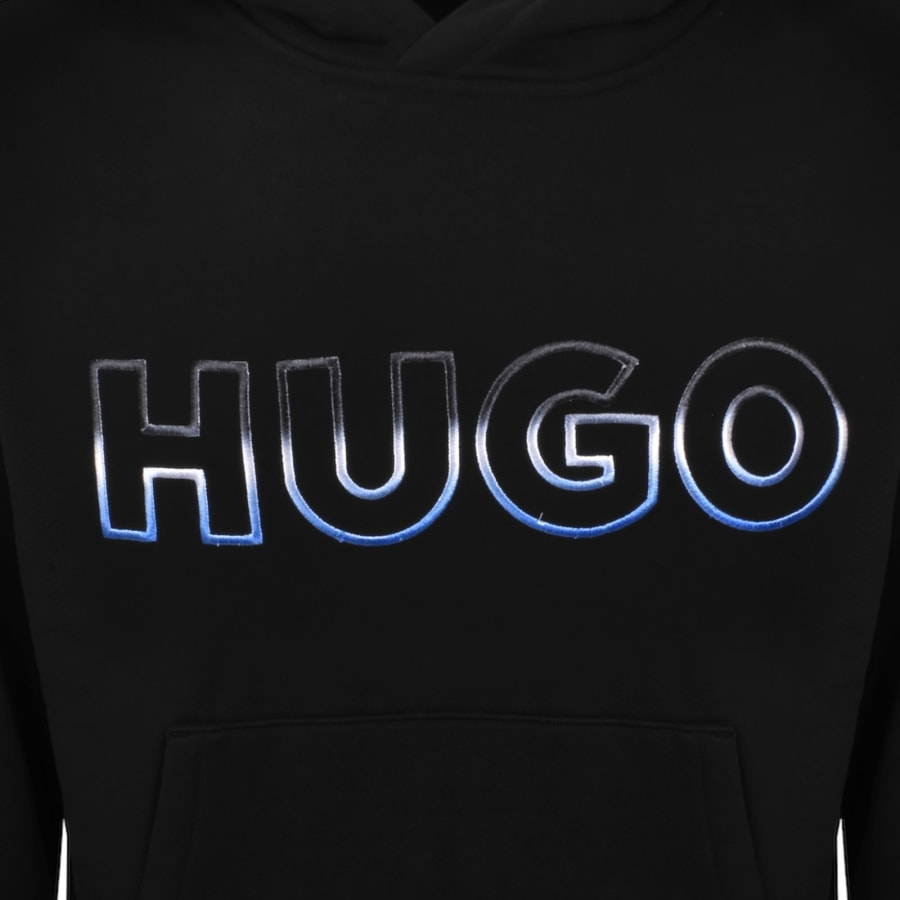 Image number 3 for HUGO Blue Nogudi Hoodie Black