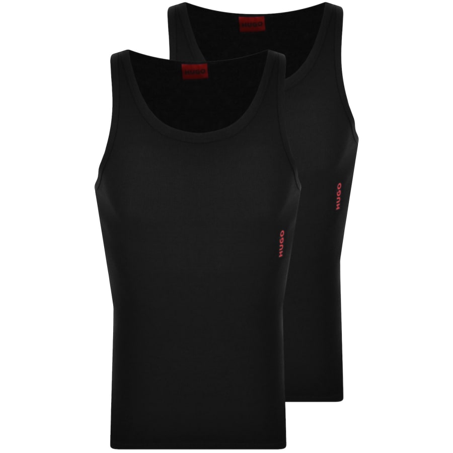 Image number 1 for HUGO 3 Pack Vests Black