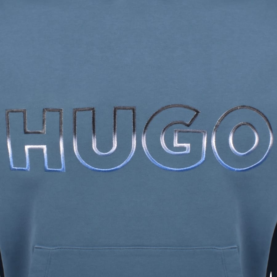 Image number 3 for HUGO Blue Nogudi Hoodie Blue