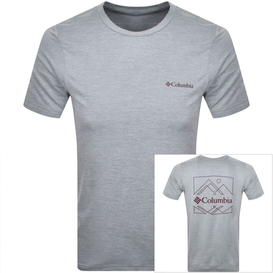 Image number 1 for Columbia Kwick Hike T Shirt Grey