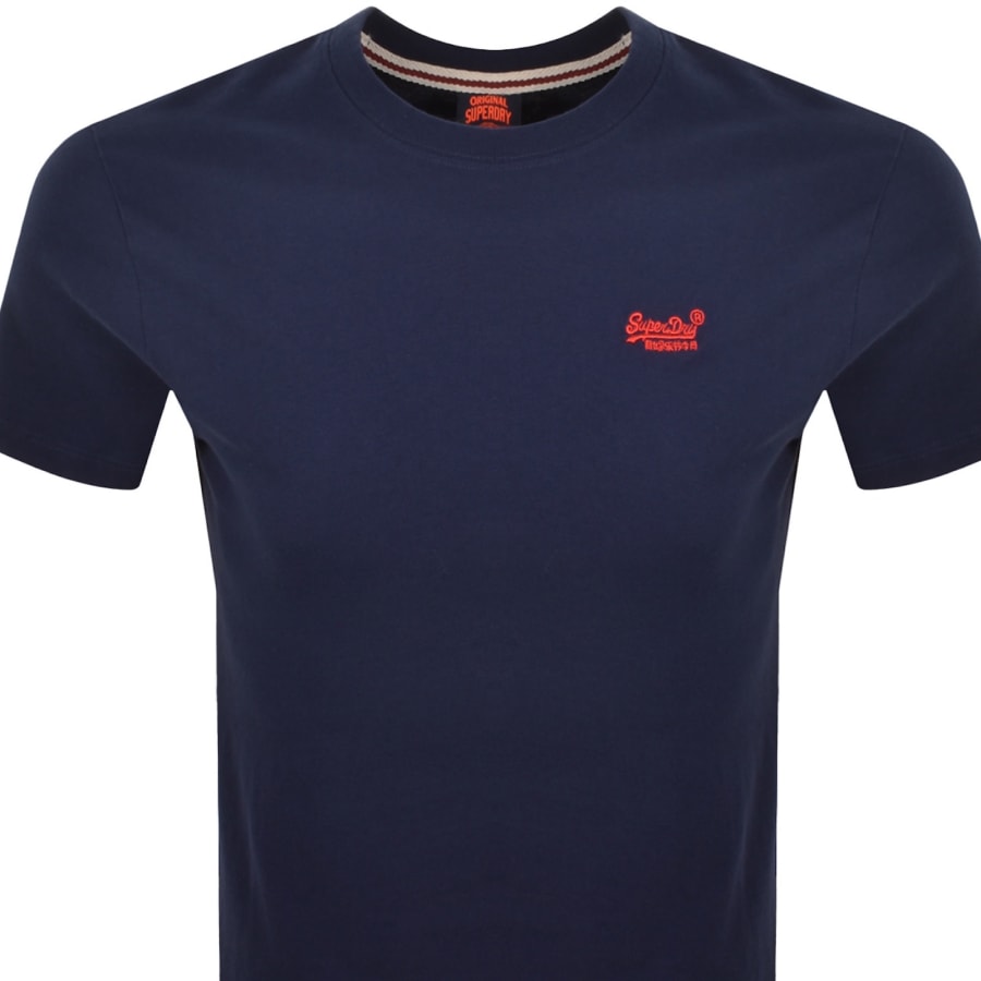 Image number 2 for Superdry Vintage Logo T Shirt Navy