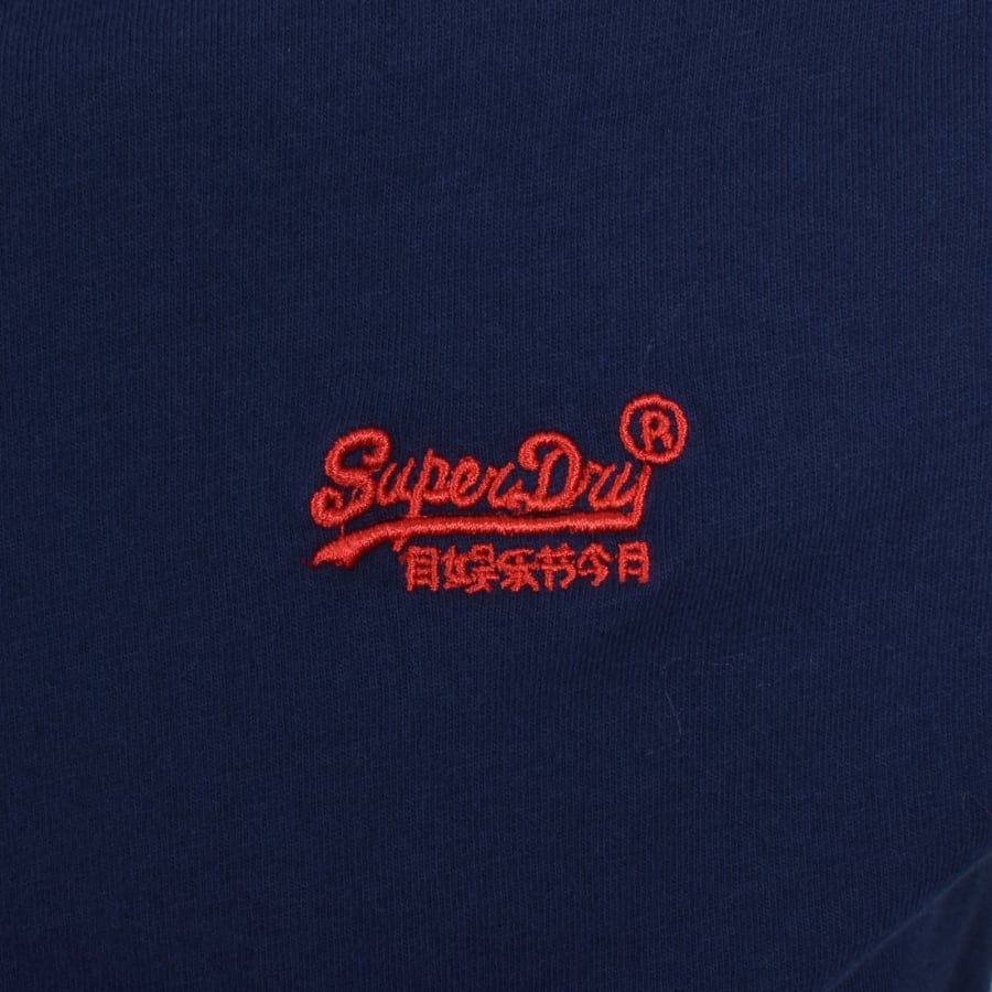 Image number 3 for Superdry Vintage Logo T Shirt Navy