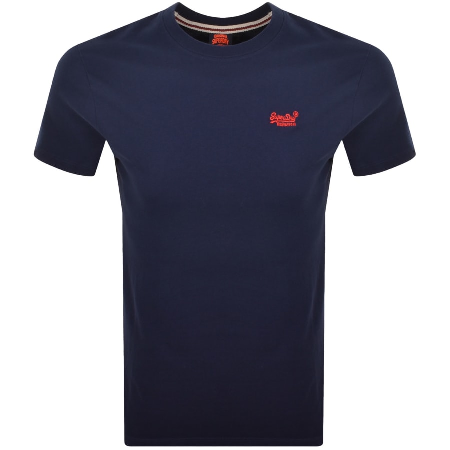 Image number 1 for Superdry Vintage Logo T Shirt Navy