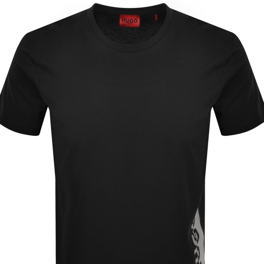 Image number 2 for HUGO Silver T Shirt Black