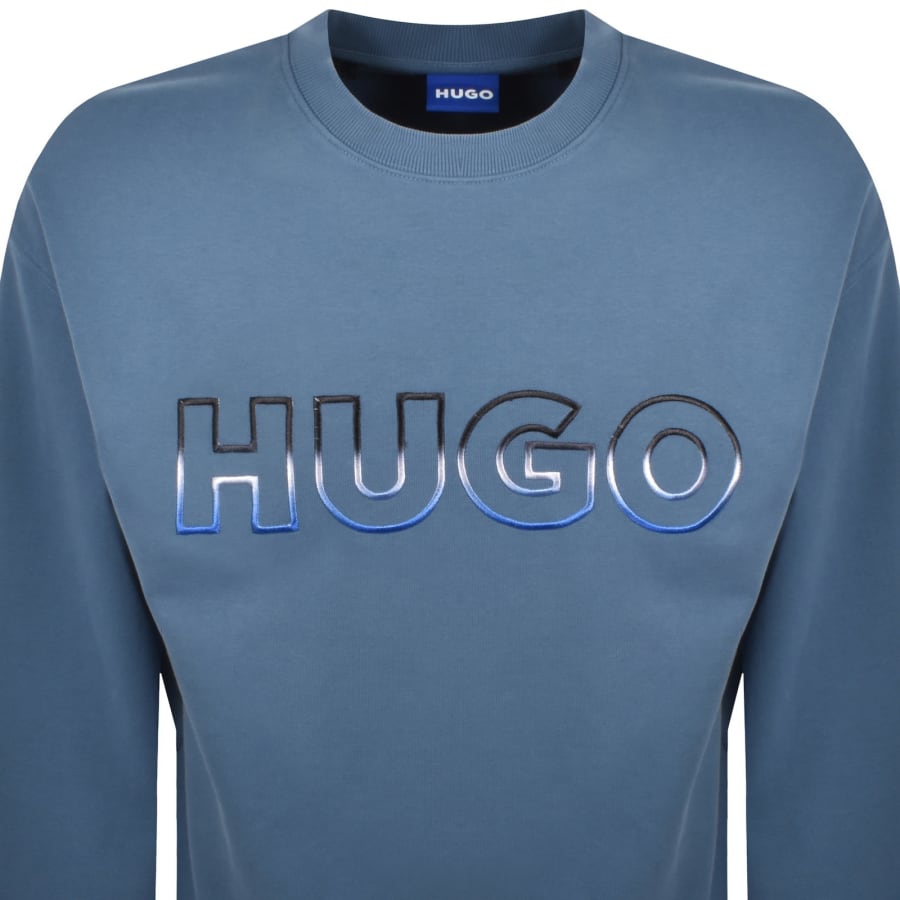 Image number 2 for HUGO Blue Nogocrew Sweatshirt Blue