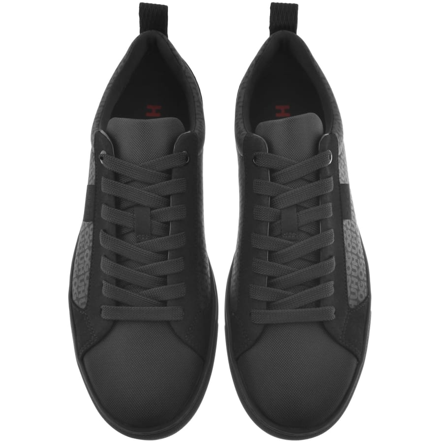 Image number 3 for HUGO Morrie Tennis Trainers Black