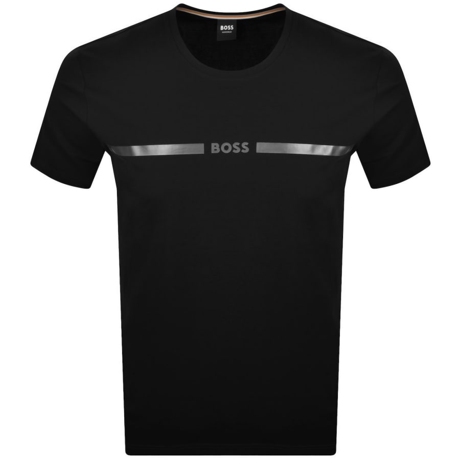 Image number 1 for BOSS Beach Logo T Shirt Black