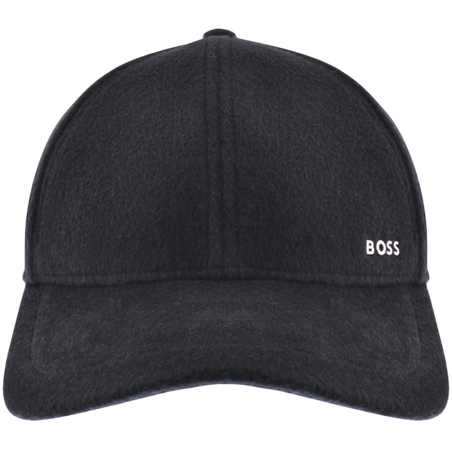 Image number 1 for BOSS Zed Wool Silk Blend Baseball Cap Navy