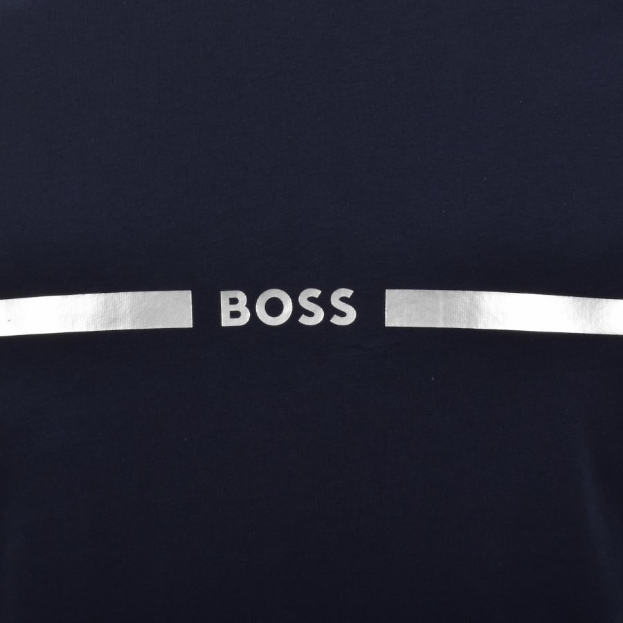 Image number 3 for BOSS Beach Logo T Shirt Navy