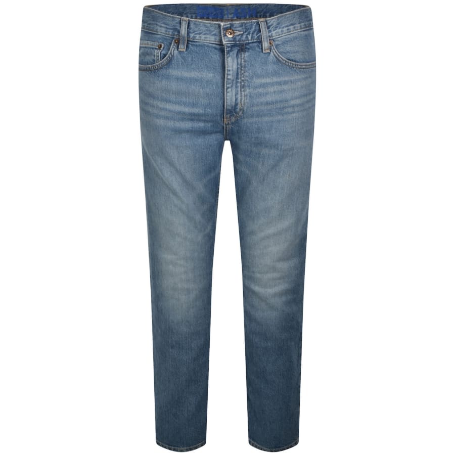 Image number 2 for HUGO Blue Slim Fit Ash Mid Wash Jeans