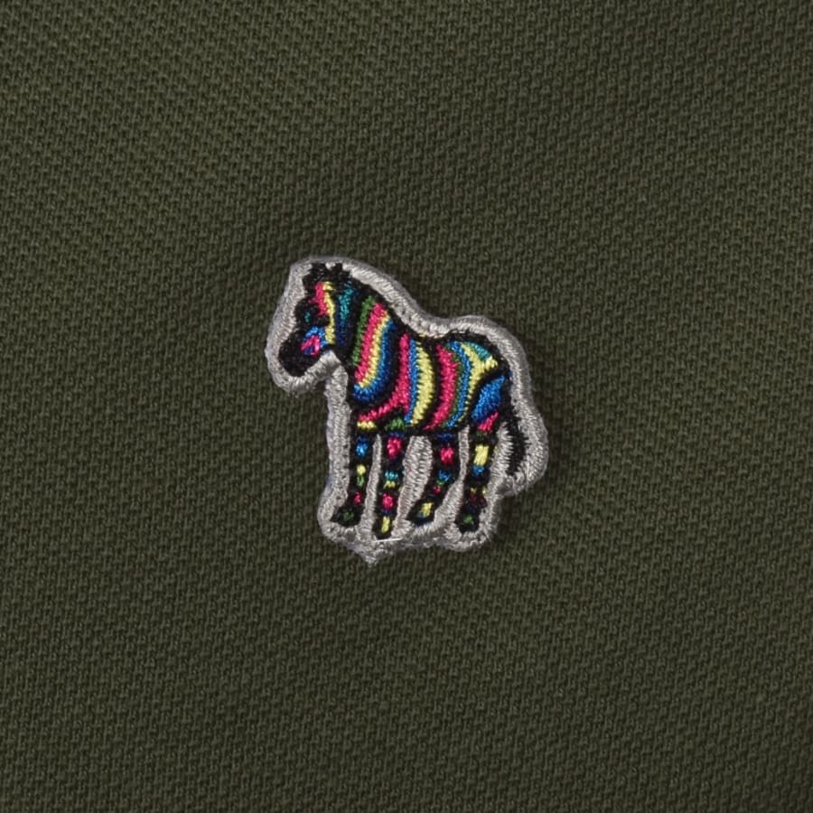 Image number 3 for Paul Smith Zebra Polo T Shirt Green
