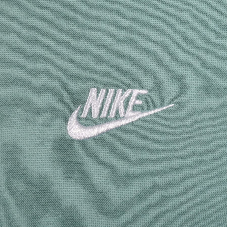 Image number 3 for Nike Club Hoodie Abyss Green