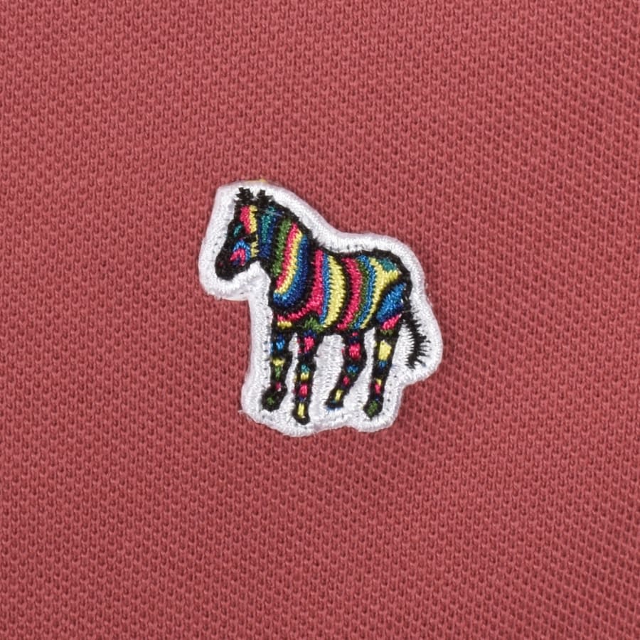 Image number 3 for Paul Smith Zebra Polo T Shirt Red