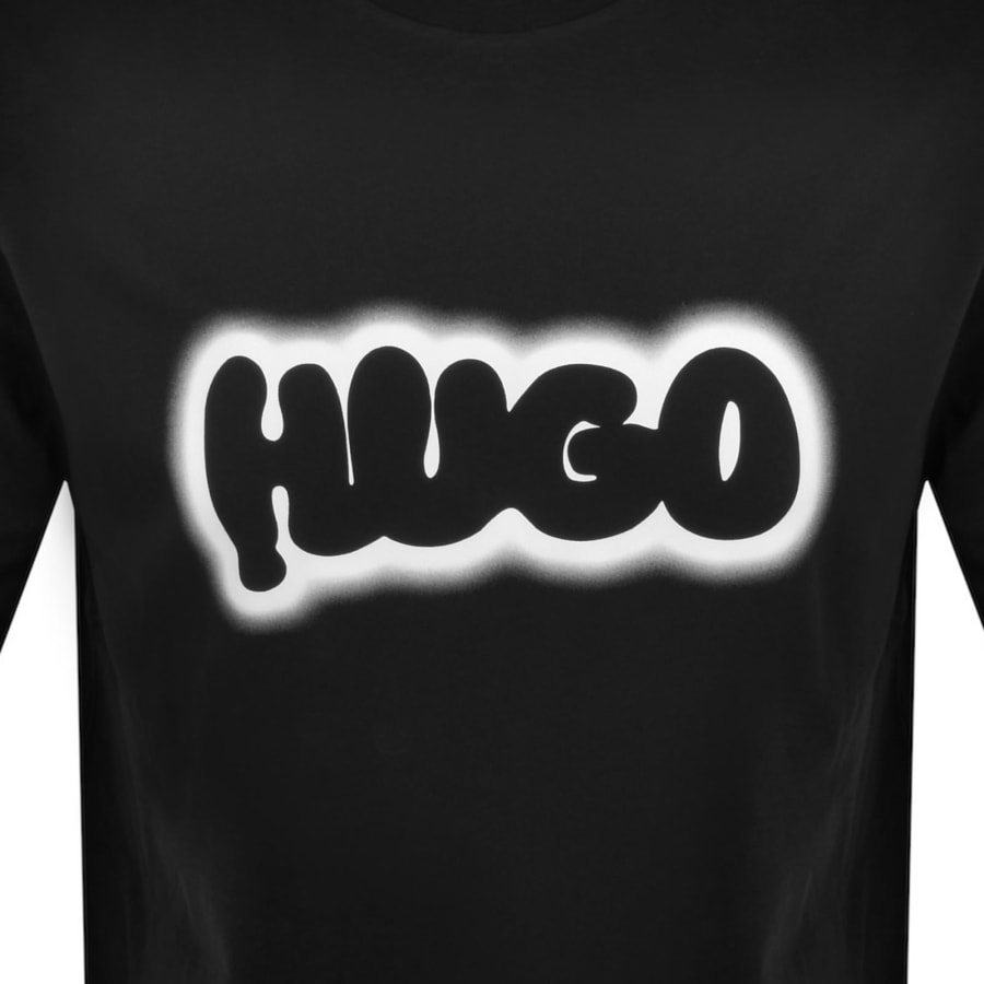 Image number 3 for HUGO Blue Nulibax T Shirt Black