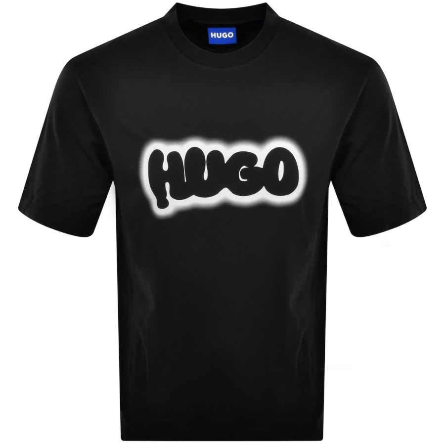 Image number 1 for HUGO Blue Nulibax T Shirt Black