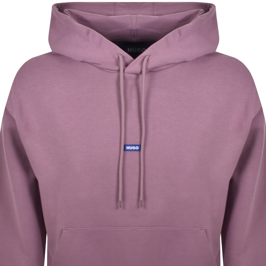 Image number 2 for HUGO Blue Nalonso Hoodie Pink