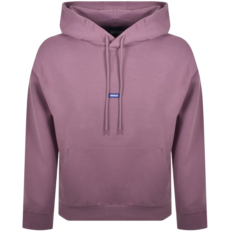 Image number 1 for HUGO Blue Nalonso Hoodie Pink