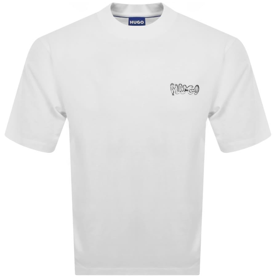 Image number 2 for HUGO Blue Nyrotee T Shirt White