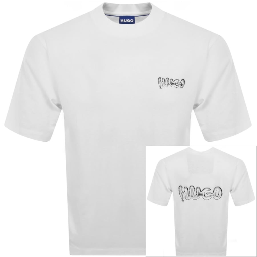 Image number 1 for HUGO Blue Nyrotee T Shirt White