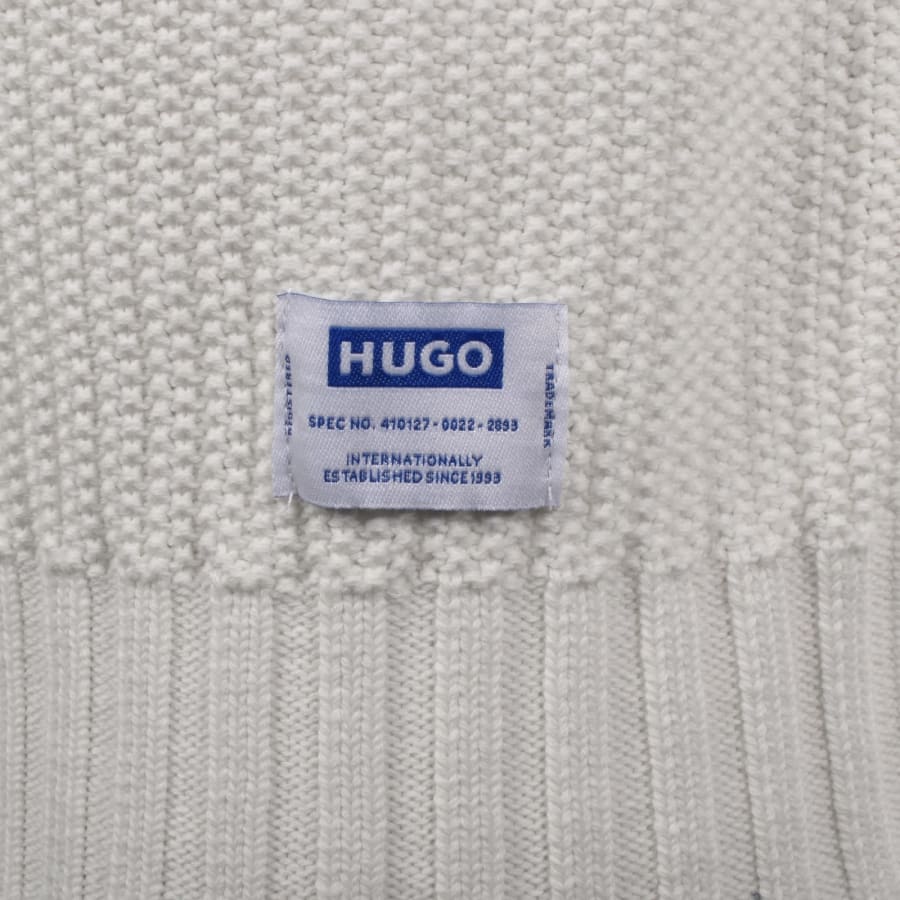 Image number 3 for HUGO Blue Sonnee Jumper White