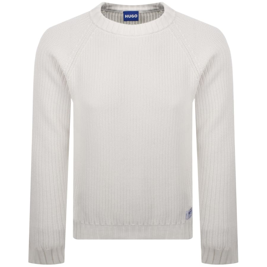 Image number 1 for HUGO Blue Sonnee Jumper White