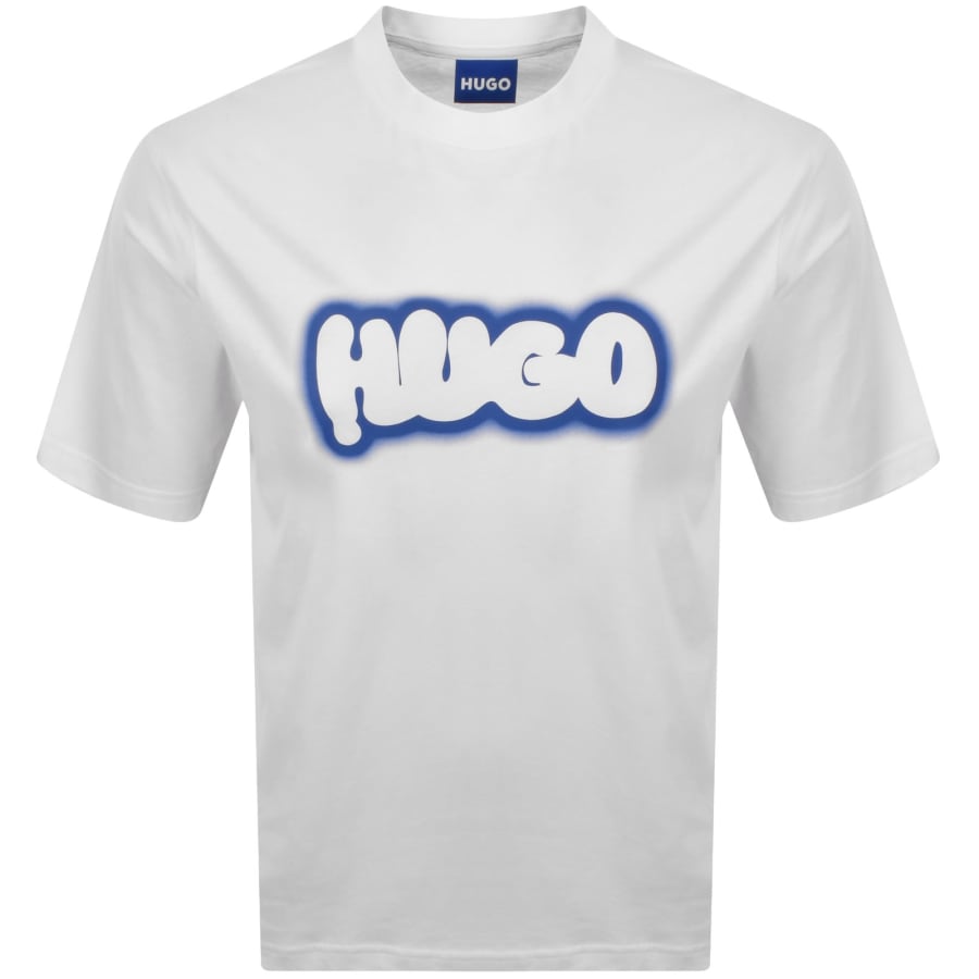 Image number 1 for HUGO Blue Nulibax T Shirt White