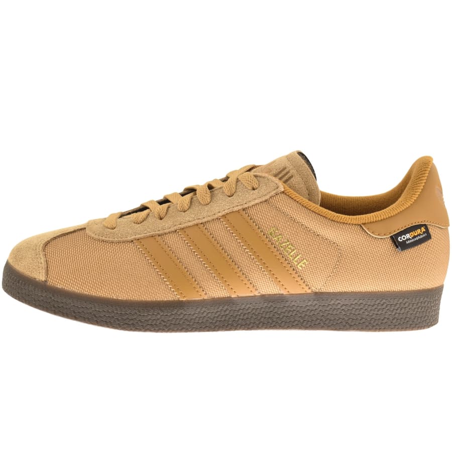 Image number 1 for adidas Originals Gazelle Trainers Khaki Brown