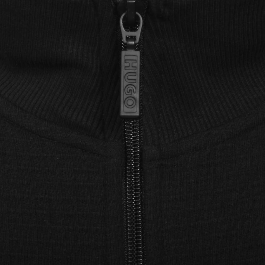 Image number 4 for HUGO Austin Waffle Sweatshirt Black