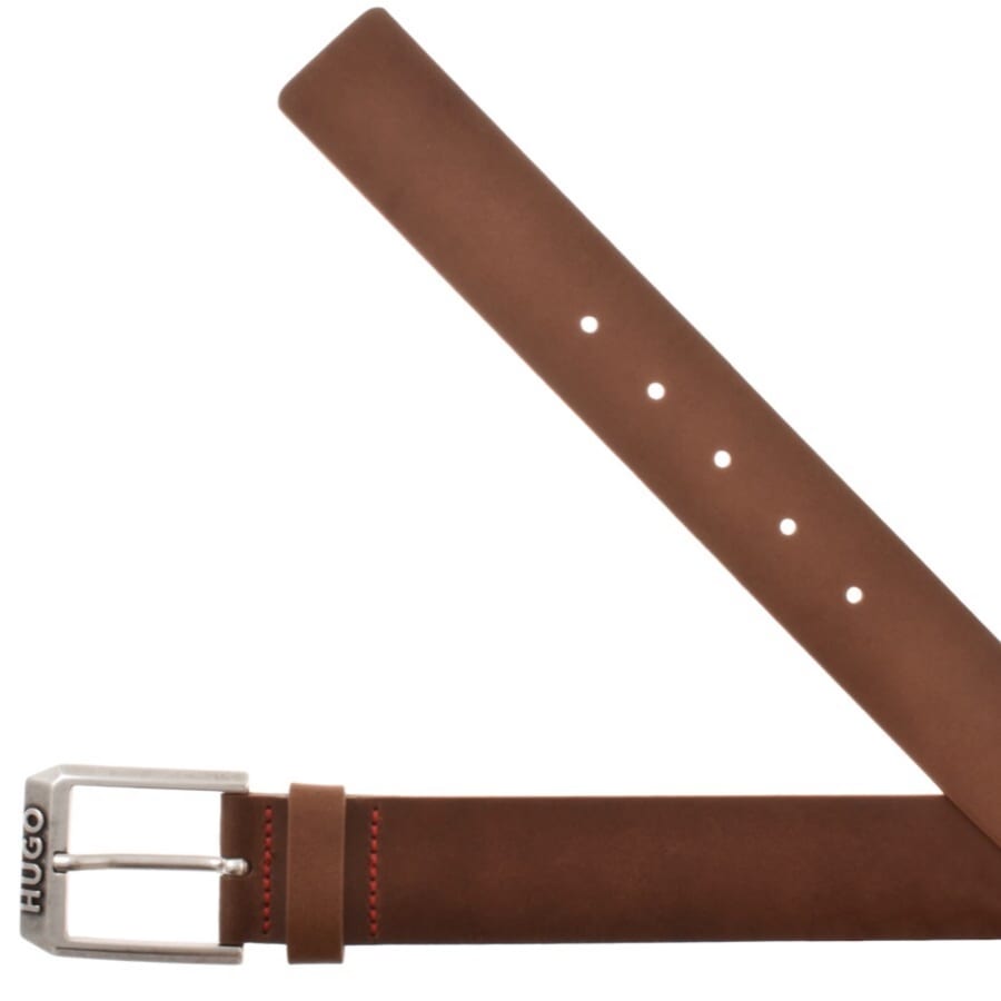 Image number 2 for HUGO Gelio Leather Belt Brown