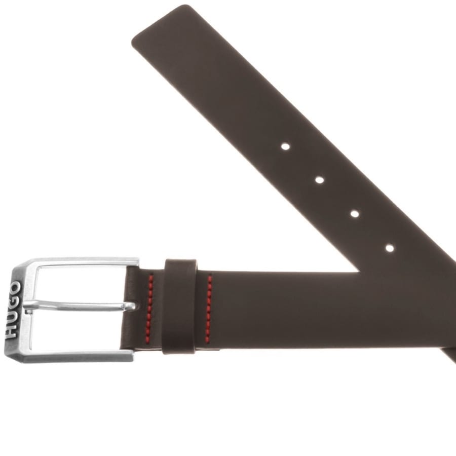 Image number 2 for HUGO Gelio Leather Belt Brown