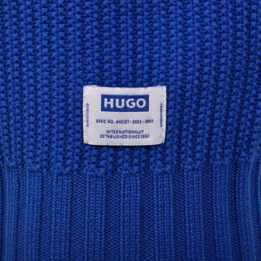 Image number 3 for HUGO Blue Sonnee Jumper Blue