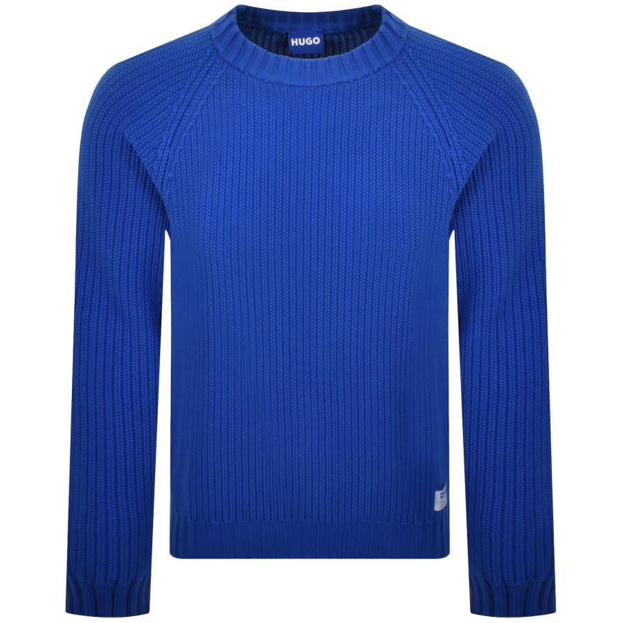 Image number 1 for HUGO Blue Sonnee Jumper Blue