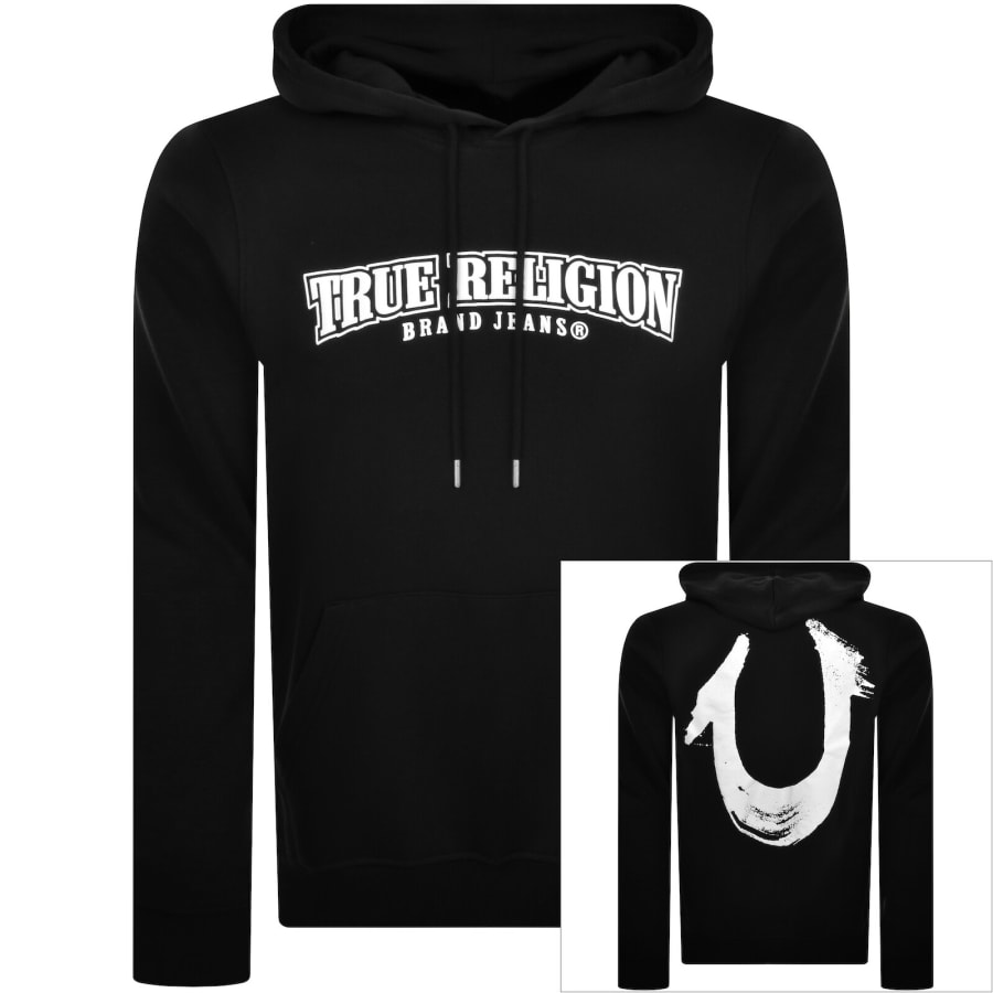 Image number 1 for True Religion Painted Hoodie Black