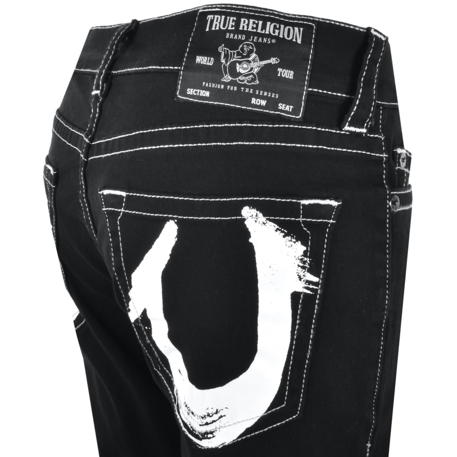 Image number 4 for True Religion Rocco Painted Jeans Black