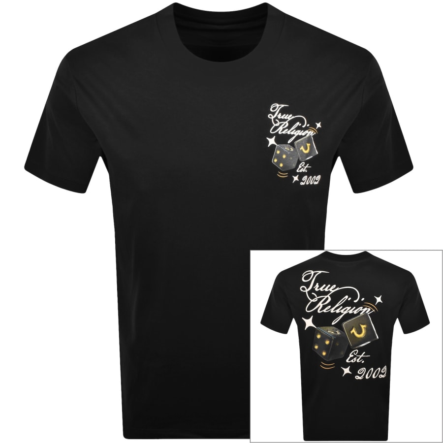 Image number 1 for True Religion Dice T Shirt Black