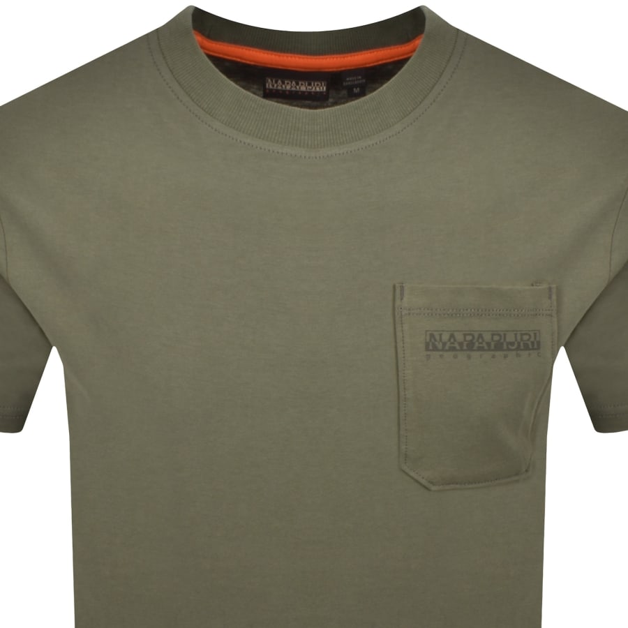Image number 3 for Napapijri S-Fanes T Shirt Tea Leaf Green