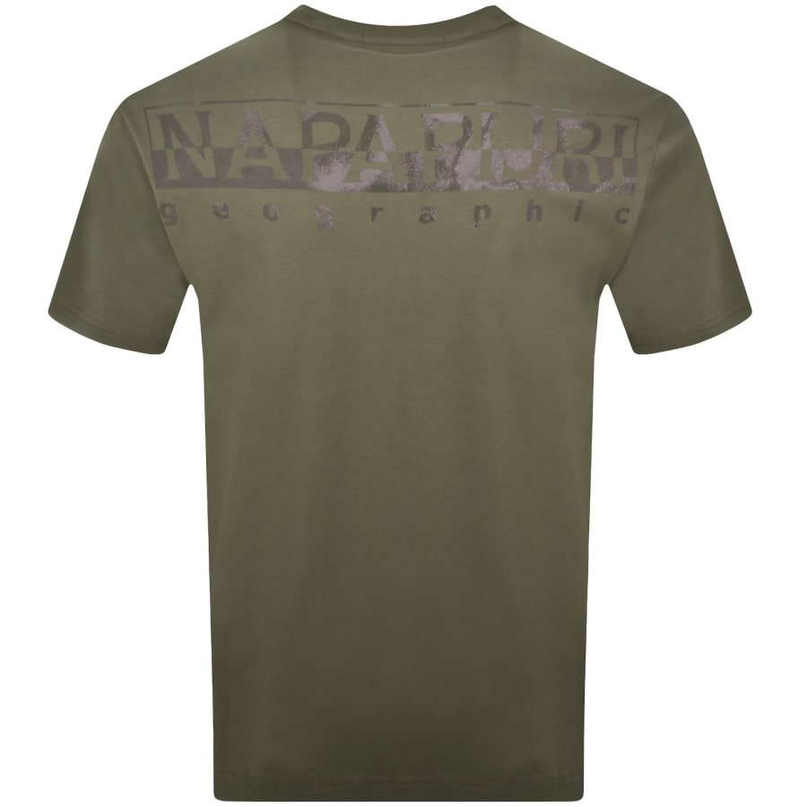 Image number 5 for Napapijri S-Fanes T Shirt Tea Leaf Green